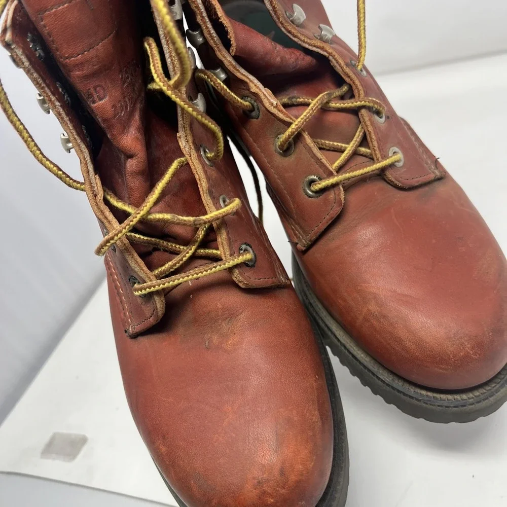 Vintage Red Wing Steel Toe Work Boots 29064 Supersole ANSI Z41 PT83 Mens 7.5 D